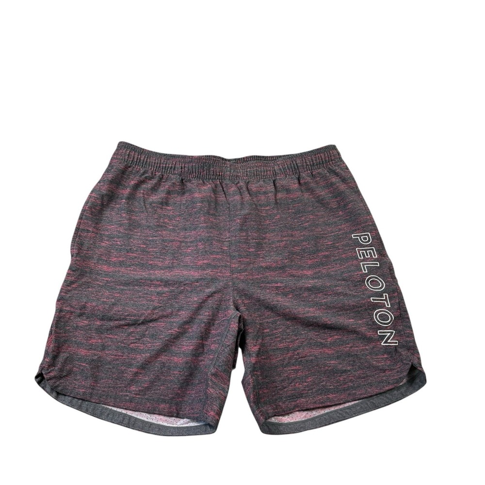 Rhone Gray Red Peloton Heathered Mens Short Athletic Size Large PCG-182